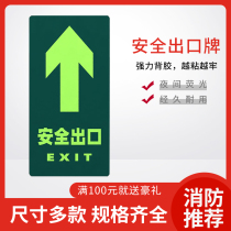 Safety Exit Signs Ground To Fire Escape Emergency Evacuation Channel Straight Lines Carefully Slippery Fluorescent Police Signs