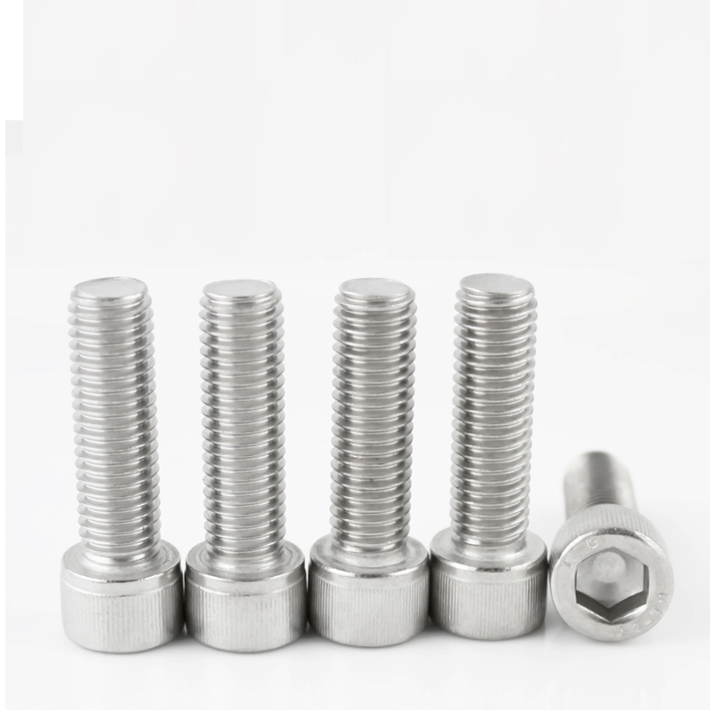 Totem Group M4 304 stainless steel cup head inner hexagonal screw DIN912 cylindrical head lengthened bolt full tooth