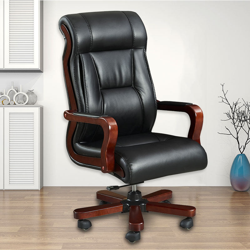 Boss Chair Furi Solid Wood Office Chair Rotating Chinese Business Manager Chair can lie up and down Massage Chair