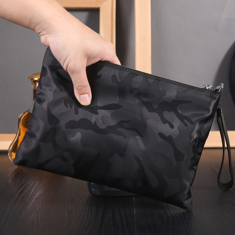 New Men's Handbag Camouflage Men's Bag Oxford Cloth Clutch Bag Envelope Bag Men's Grab Bag Clip Bag Nylon Casual Bag