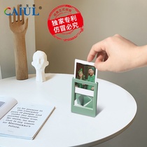 Suitable for Polaroid 3-inch mini classic vertical photo frame set mini Morandi color photo frame set