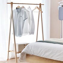 Nordic solid wood cap rack modern Japanese minimal wind small household white wax log landing type