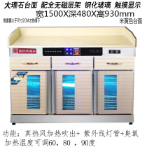 Lifang hot air circulation multifunctional catering tea disinfection cabinet box marble commercial reserve restaurant with side cabinet