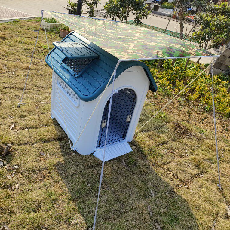 Dog Nest Outdoor Rain Protection Sun Protection Dog Cage With Toilet Cat Dog Cage All Season Universal Plastic Pet Nest Warm House Villa