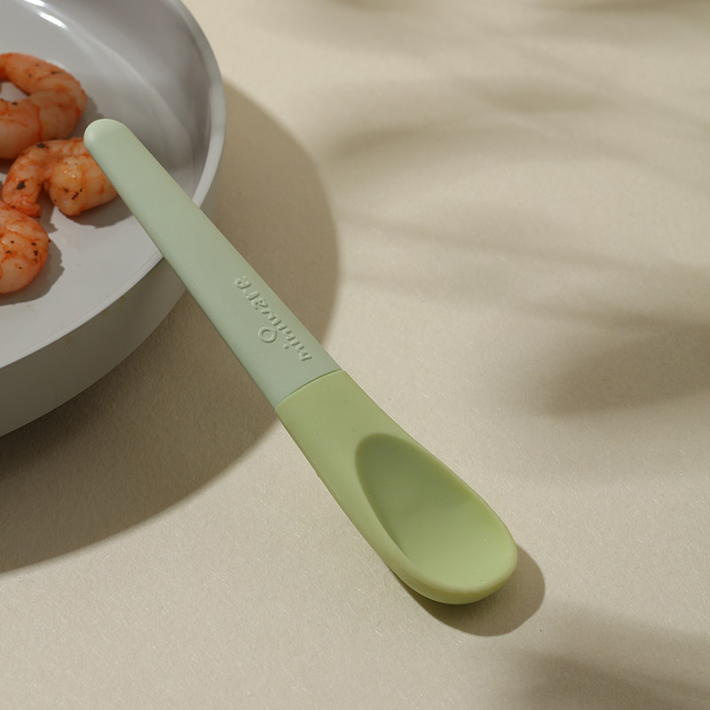 miniware children's tableware food supplement small spoon newborn baby baby food grade silicone soft spoon feeding spoon