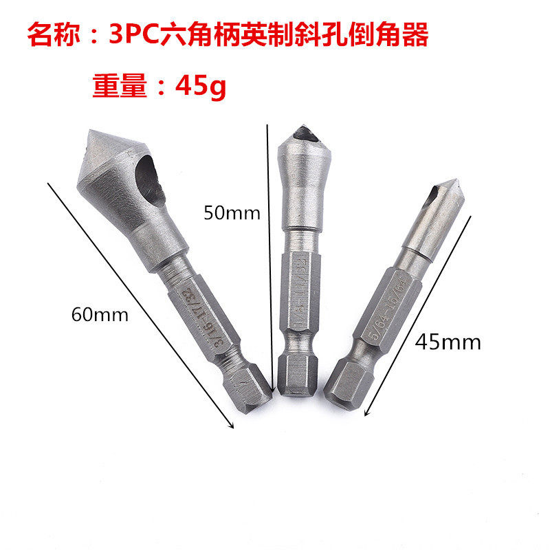 Wood use chamfers Ying made with hole chamfered knife deburring internal cuttings countersunk