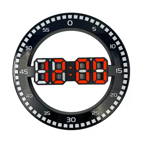 Включить корейскую версию гостиной подвесные часы 3dled Creative Wanging Clock Электронные часы DS-3688L Большой экрана прыжки секунды