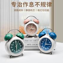 Alarm clock student-specific clock childrens super loud ringing bedside clock home bedroom night light quartz clock