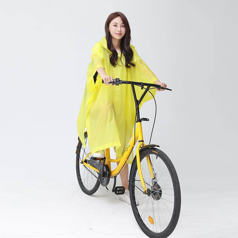 Outdoor Mountain Riding Thickening Adult Electric Car Rain Cape Non Disposable Transparent Fashion Multifunction Cape Raincoat-Taobao