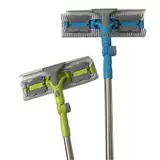 Бытовой артефакт для мытья окон, силиконовый двусторонний очиститель, скребок для стекла, телескопическая стойка, толкатель воды для пола, скребок, инструмент для очистки