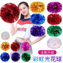 Rainbow cheerleading bouquet bright cheerleading bouquet cheerleaders holding flowers hand-waving flowers cheerleaders holding bouquet balls set