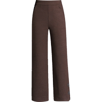 Hengyuanxiang middle-aged mother autumn woolen pants for middle-aged and elderly women autumn and winter thickened high-waisted straight wide-leg pants
