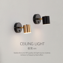 Wall lamp bedroom bedside reading light simple modern Nordic small spotlight creative aisle light bathroom mirror front wall lamp