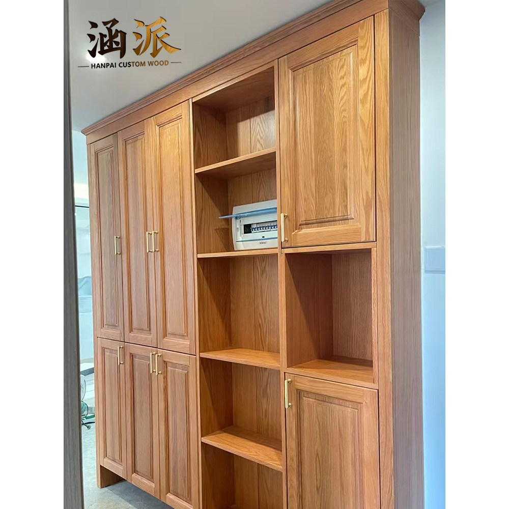 全屋定制工厂直销:纯实木衣柜,中古原木风,红橡樱桃松木柜子家具订做,打造理想家居!🏡 -定制平开门衣柜-淘宝百科网