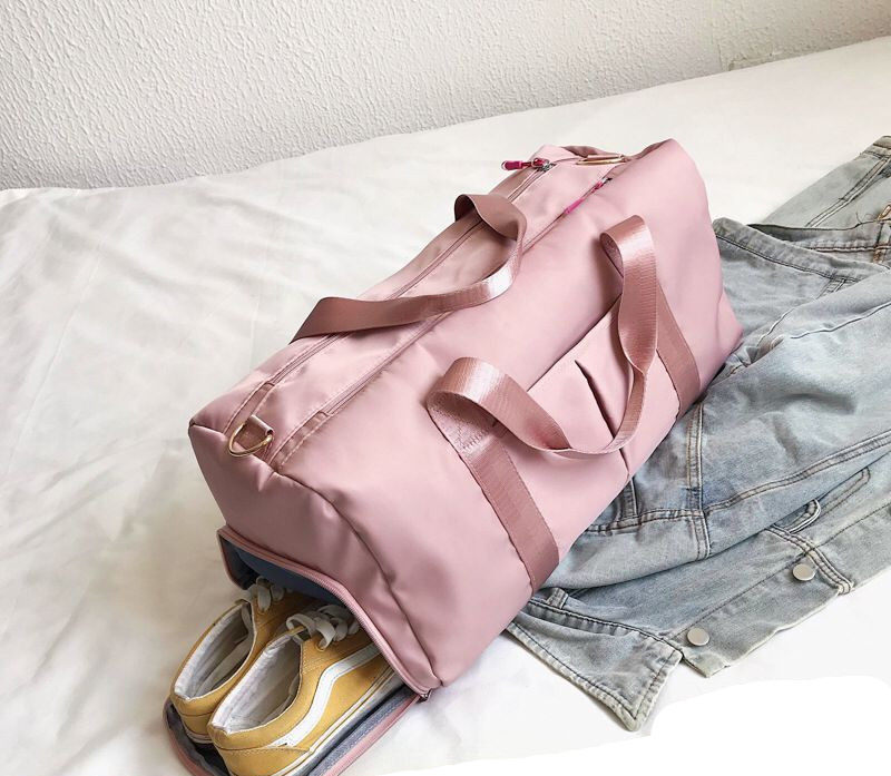 Tide brand fitness bag female short-distance large-capacity dry and wet separation portable training bag male Korean version outing sports travel bag