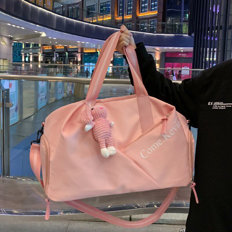 Tide brand net celebrity fitness bag women's short-distance large-capacity dry and wet separation portable men's travel bag light storage luggage bag