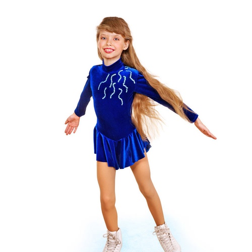 custom size figure skating dress for girls women Custom made children's adult figure skating suit skating Suit Girls performance test dress velvet