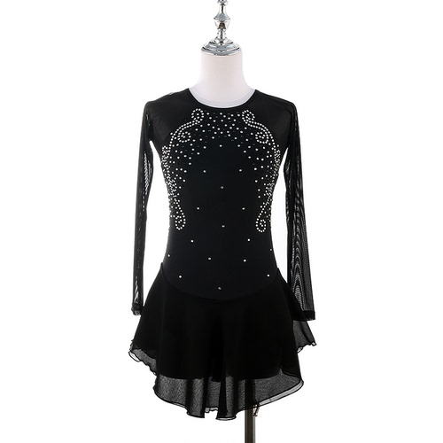 chinese dress ladies Amazon.com: Long Sleeved Figure Skating Dress Shiny Rhinestones Roller Skater  Dance Dress for Stage Performance(Black,XXXS) : Clothing, Shoes & Jewelry