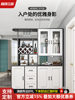 Modern Minimalist Entryway Cabinet with Integrated Shoe Storage, Luxury Wine Cabinet, and Screen Partition