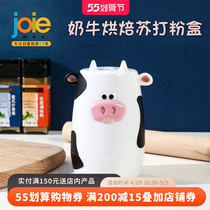 joie dairy cow baking soda powder box refreshing box home creative small soda kitchen material storage tank with lid