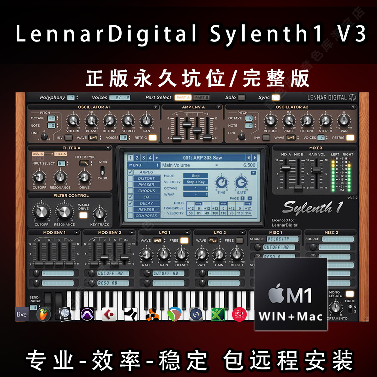 Genuine pit position Lennardigital Sylenth1 V3 Software Simpling Synthetic Electric Source Plugin