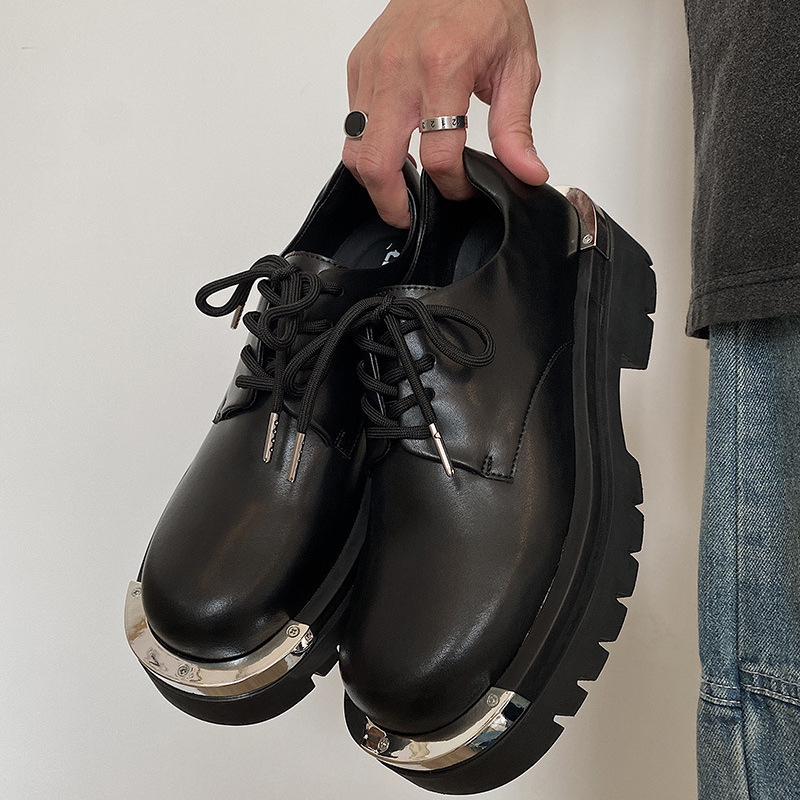 Original Niche High-End Thick-Soled Heightening Loafers for Men, Casual Iron-Toe Work Clothing Derby Leather Shoes, Men's Big-Toe Shoes, Trbottomy Original Niche High-End Thick-Soled Heightening Loafers for Men, Casual Iron-Toe Work Clothing Derby Leather Shoes, Men's Big-Toe Shoes, Trbottomy