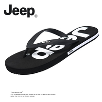 JEEP Gip Herringbone Trailing Male Summer Outwear Casual Soft Bottom Outdoor Slippers Men Ins Tide Clip Feet Shoes Breathable