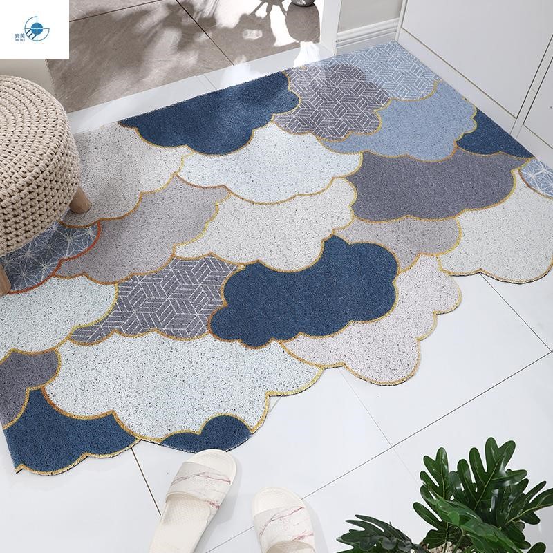 Net red mat floor mat waterproof door carpet door can be cut silk ring door mat wear-resistant foot mat home door