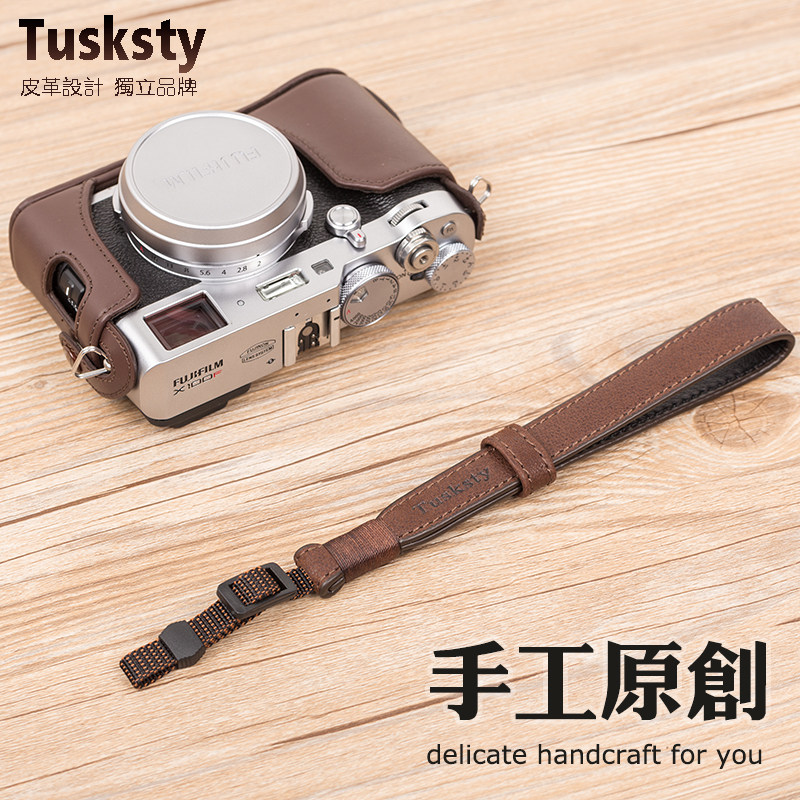 New product new SLR camera wristband is suitable for micro single Fujifilm X100F VXT4XT200 XT30 vintage leather hand lanyard