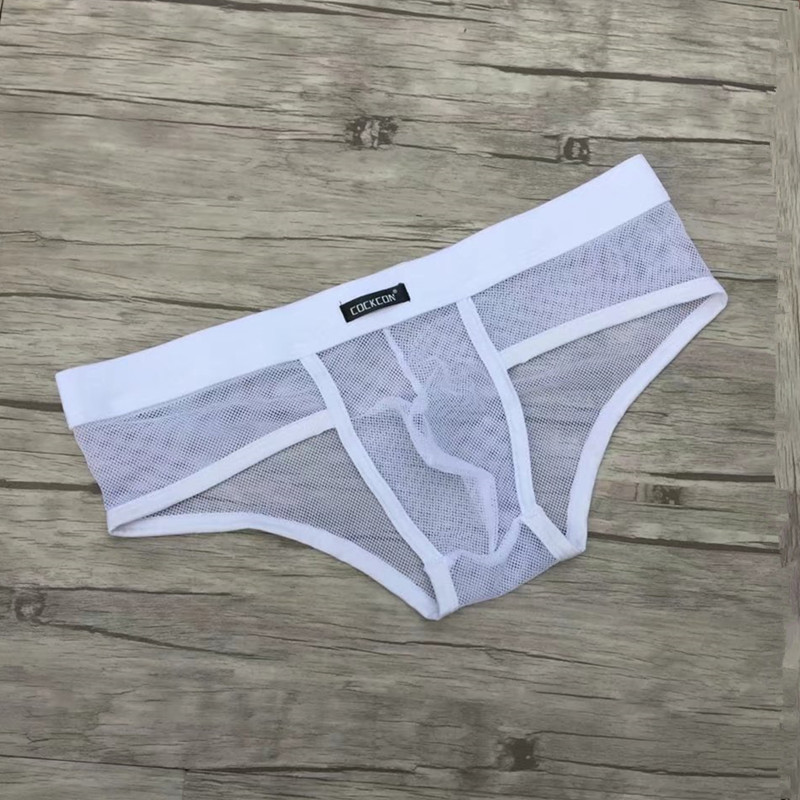  Men's Spice Pants Transparent Male Style Sexy Gay GGAY Pyjamas Adult Mesh Leaking Chicken Briefs-Taobao