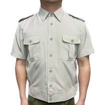 In stock old-fashioned 99 short-sleeved thin striped mosquito jacket jacket short-sleeved large size military fan quick-drying summer mens workwear summer