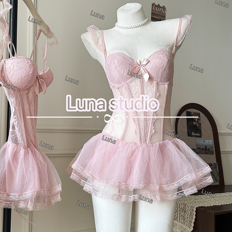 Luna studio法式纯欲战袍睡衣
