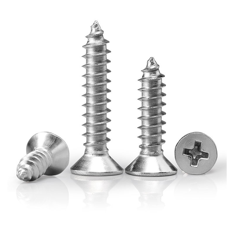 M6M8 cm 304 stainless steel countersunk head cross self-tapping screw flat head * 12x16x20x25x30x40x50mm