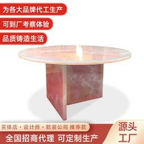 BAXTER BRAZILIAN IMPORT POWDER JADE TEA TABLE ROUND A FEW EXTREMELY SIMPLE JADE TEA TABLE COMBINED JADE COFFEE TABLE SMALL SIDE