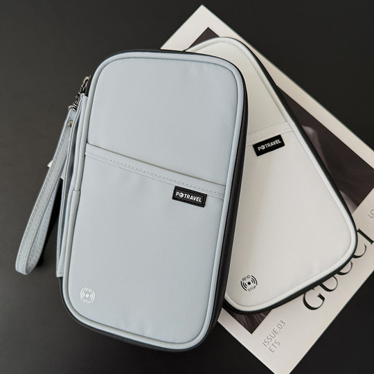 happy trip护照保护套证件收纳包大容量卡包钱包出国留学防盗刷包