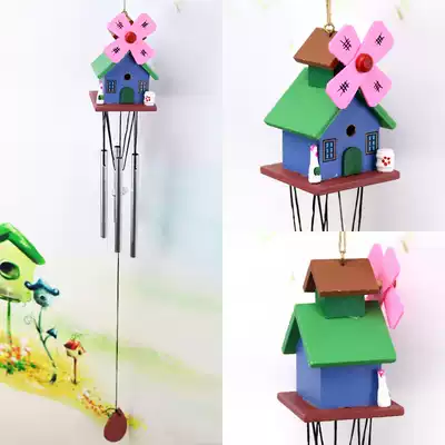 Creative Japanese home metal wood wind chime hanging door decoration dream gift bedroom balcony pendant