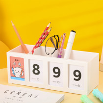 (no need to be installed) 2022 Central exam examination and examination countdown reminder card creative pen holder student desktop storage