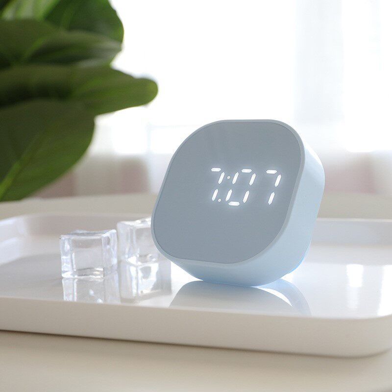 Small alarm clock mini clock desktop ins electronic charging kitchen timer with magnet student battery