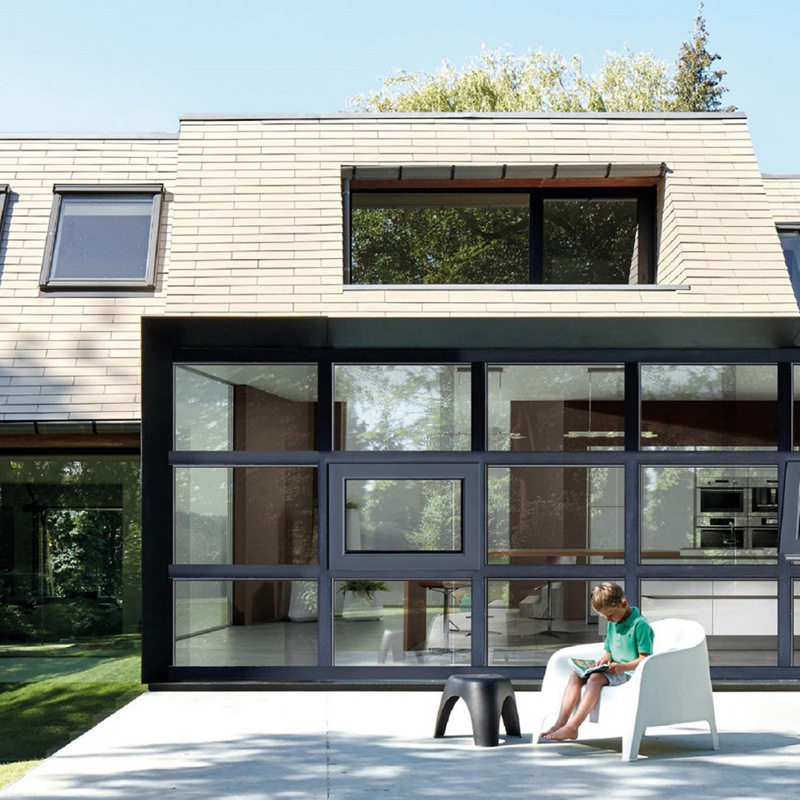 Tianjin broken bridge aluminum doors and windows sound insulation heat insulation mute custom aluminum alloy three-layer balcony hollow glass