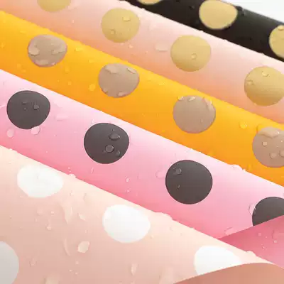Polka Dot Waterproof Ouya Paper Flower Wrapping Paper Rose Bouquet Packaging Making DIY Material Homemade Flower Material