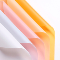 Pure color fog paper flower wrapping paper thick waterproof bouquet gift bag flower paper Korean plain paper floral packaging material
