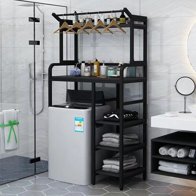 Washing Machine Top Shelf, Multi-Layer Storage Rack, Clothes Drying Rack Above Top-Loading Washing Machine