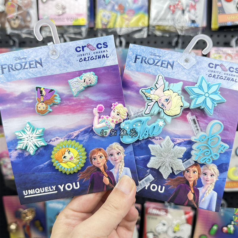 Suitable for Crocs Accessories Shoe Charms, Crocs Decorations, Zhibixing Fun Frozen Elsa Princess Shoe Charms, Clogs