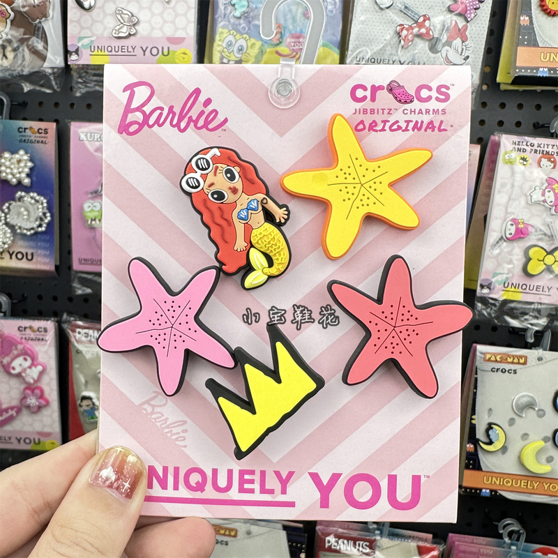 New Model Compatible with Crocs Shoe Charms Mermaid Starfish Shoe Decorations Crocs Accessories Underwater Series New Model Compatible with Crocs Shoe Charms Mermaid Starfish Shoe Decorations Crocs Accessories Underwater Series