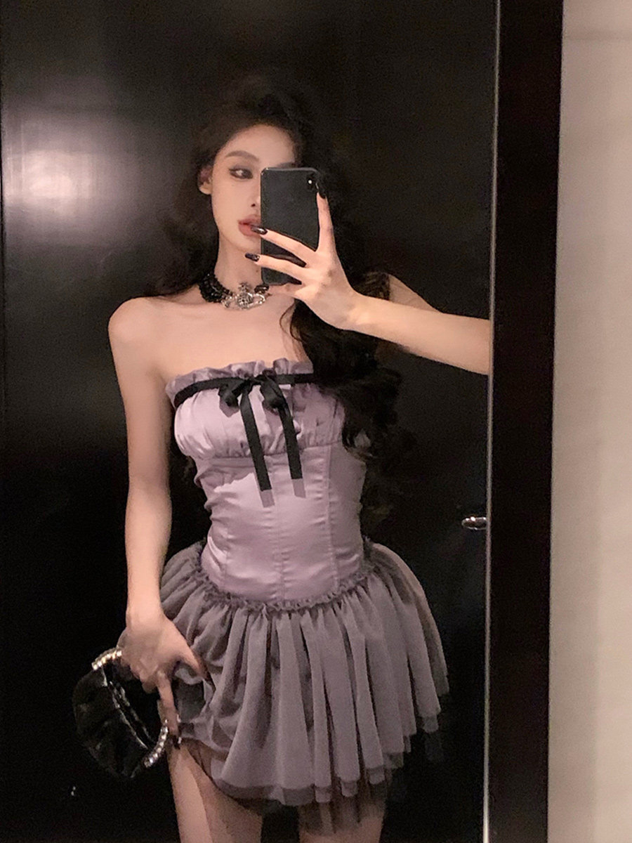 洋装小众日常穿搭指南:轻奢小晚礼服女高端名媛毕业法式短款连衣裙-婚纱礼服定制-淘宝百科网