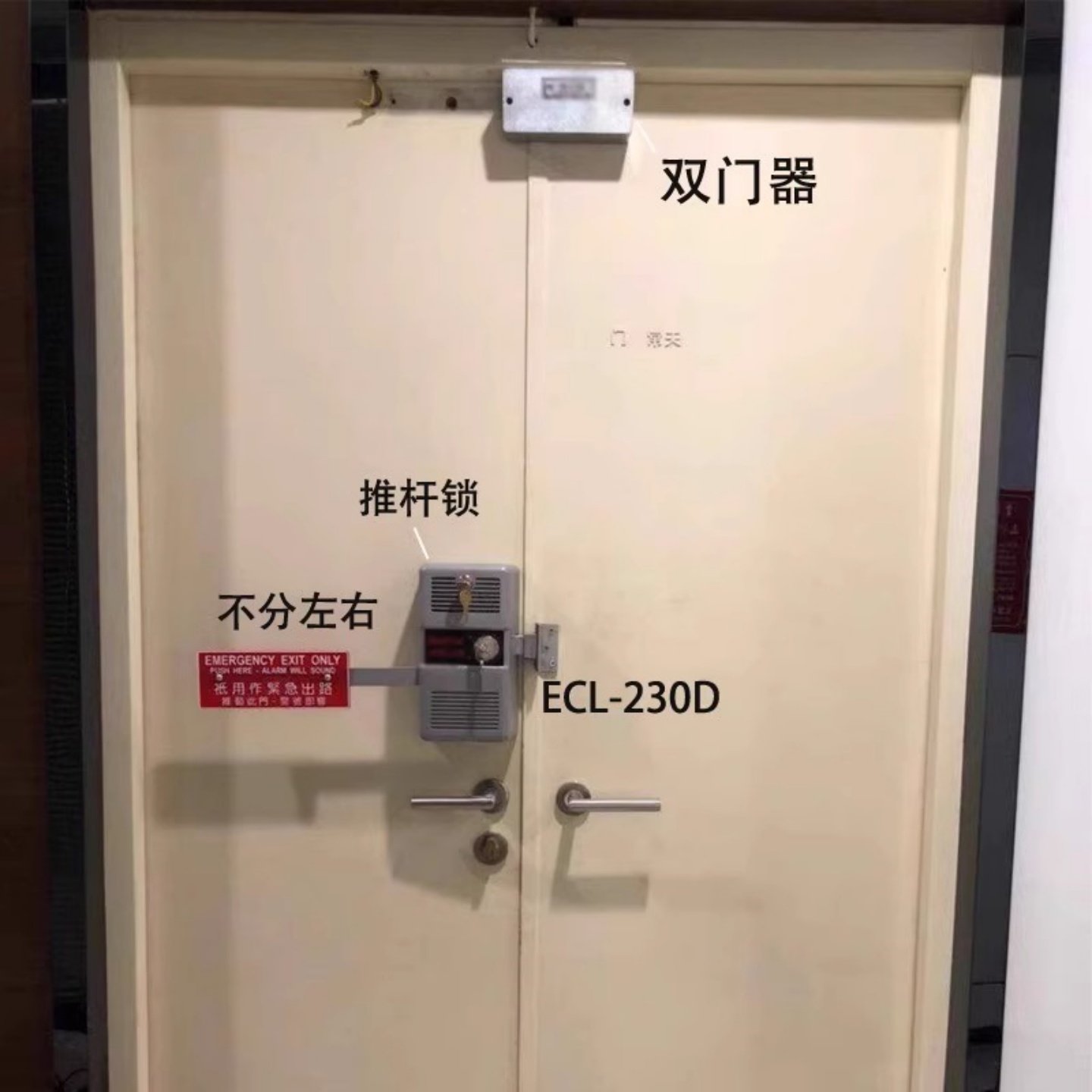 DETAX绿牌消防逃生锁ECL-230D DETEX500｜防火报警通道锁神器！安全出口的“守护神”来了🔥-推杠锁-淘宝好物网