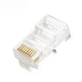 Сетевой кабель Crystal Head 100 штук/пакет более пяти типов из 8 -х годов Pure Copper RJ45 сетевой кабель подключающий разъем для компьютерного сети головки