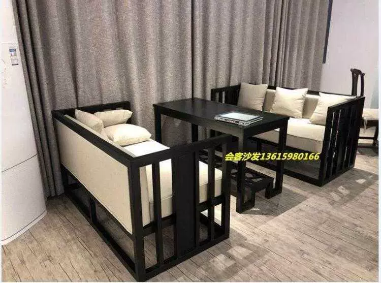 Văn phòng bán hàng mới của Trung Quốc thương lượng sàn ghế sofa Khu vực thương lượng khách sạn tiếp tân trang trí nội thất mềm mại đồ nội thất phòng trà - Nội thất khách sạn