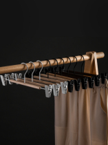 Iron wood pants clip adult incognito pants rack Wardrobe storage Solid wood pants clip Beech Wrought iron non-slip wood hanger clothing support