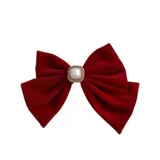 Ретро красная заколка для волос с бантиком, аксессуар для волос, элитные шпильки для волос, коллекция 2022